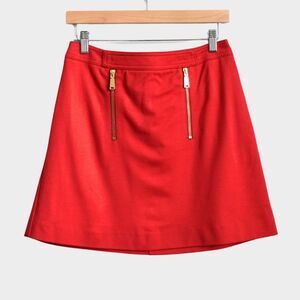EXPRESS A-Line Mini Skirt Red Size 4